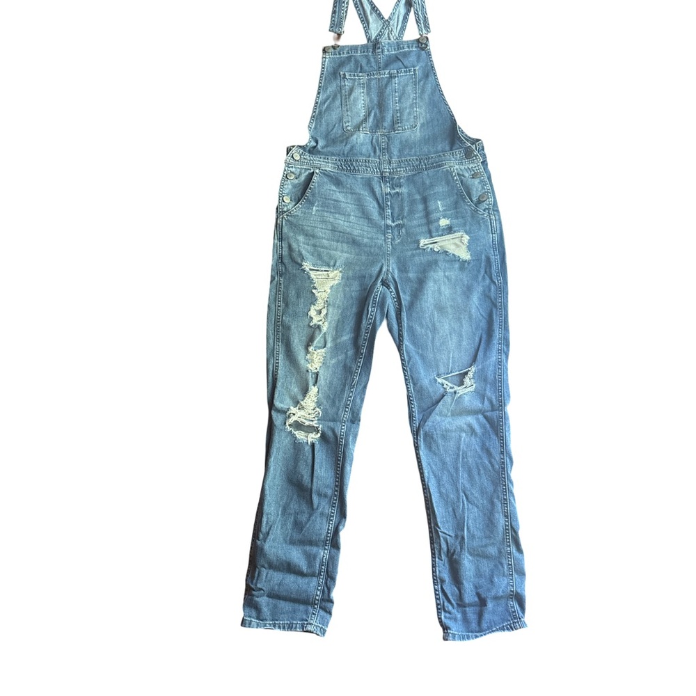 Tricot Denim Distressed Women Overalls